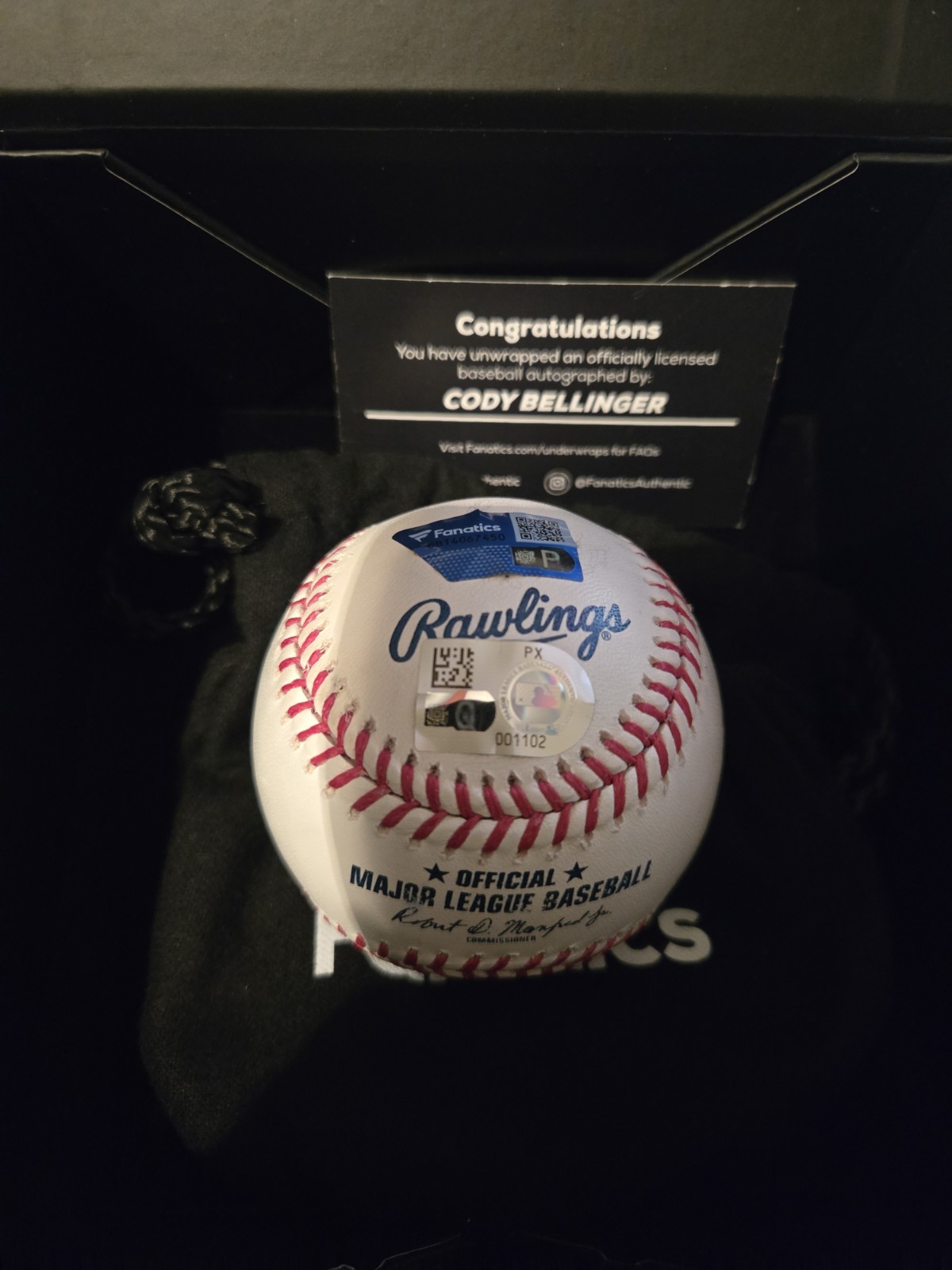 CODY BELLINGER New York Yankees Signed Baseball w/FIRST NYY HR Insc - LE 5 of 10