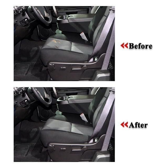 Front Driver Side Bottom Replacement Cloth Seat Cover Compatible with Gray