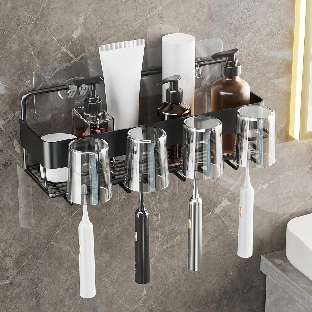 12 Pack Shower Caddy Adhesive Hooks Replacement, Shower Shelf Adhesive Replaceme