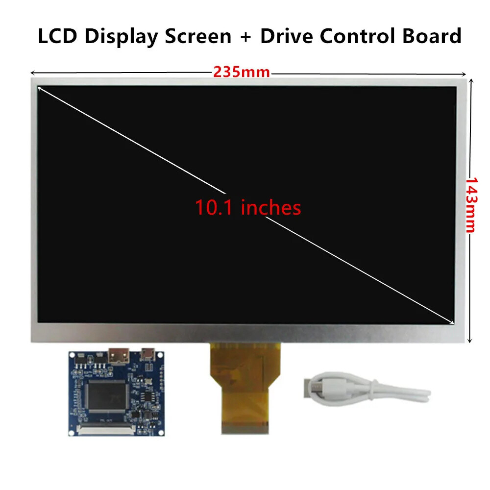 10.1 Inch Screen Control Driver Board HDMI-Compatible For Raspberry Pi 1 2 3 PC
