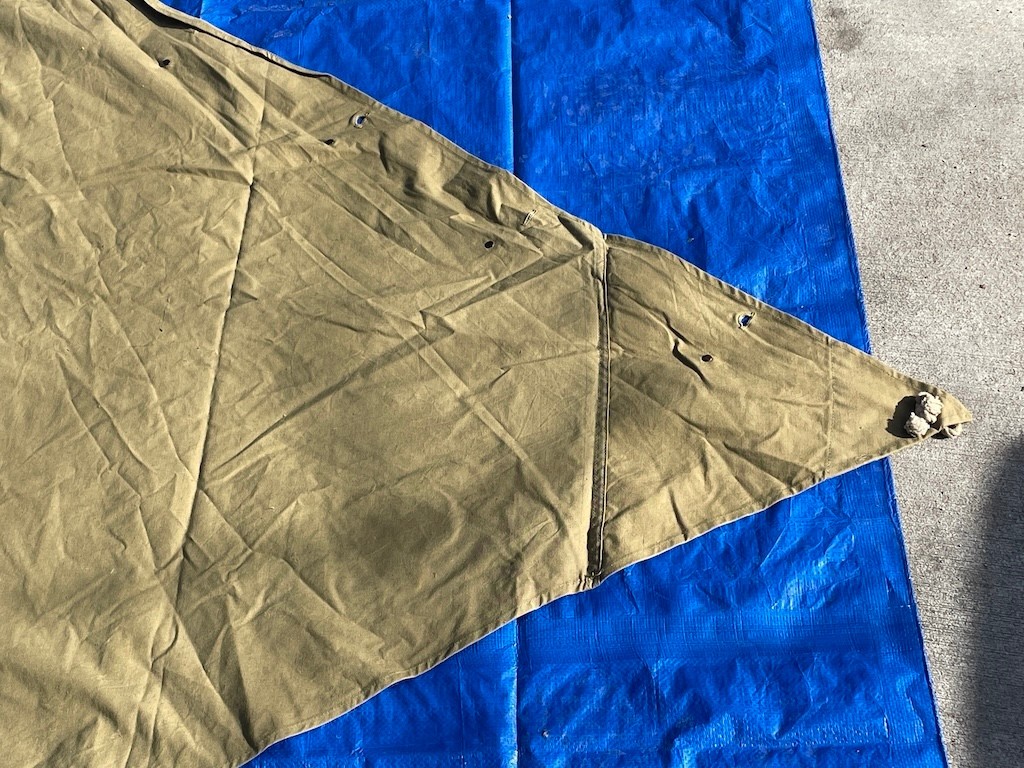 Original M1910 US Military Shelter Half EARLY RARE WW1 Doughboy Pre WW2 Tent Pup