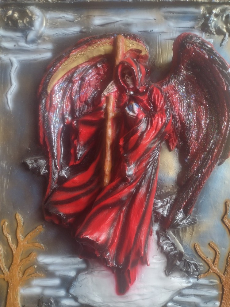 Santa Muerte Frame Unique Reversible