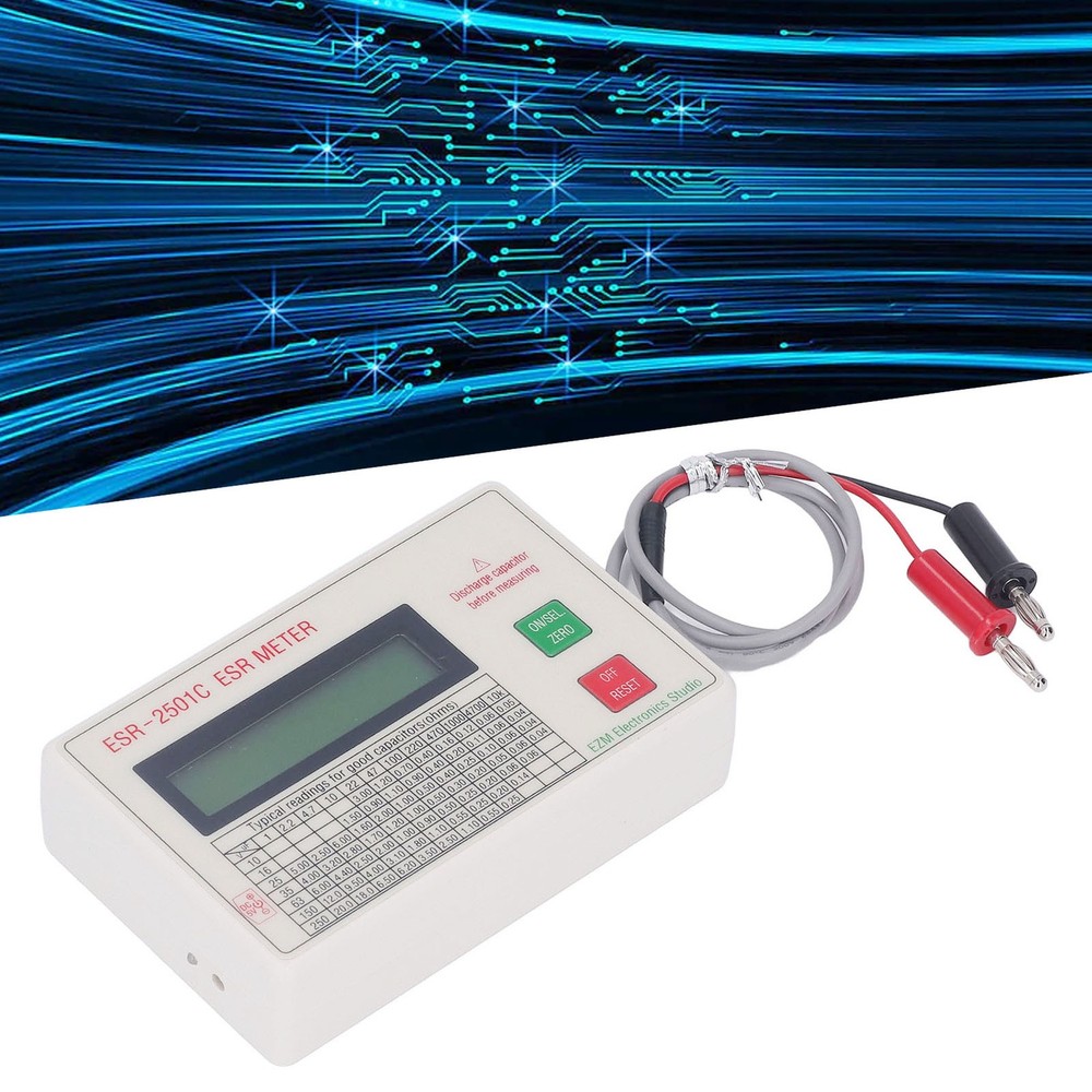 Handheld Capacitor Tester High Accuracy Lightweight Smart Shutdown