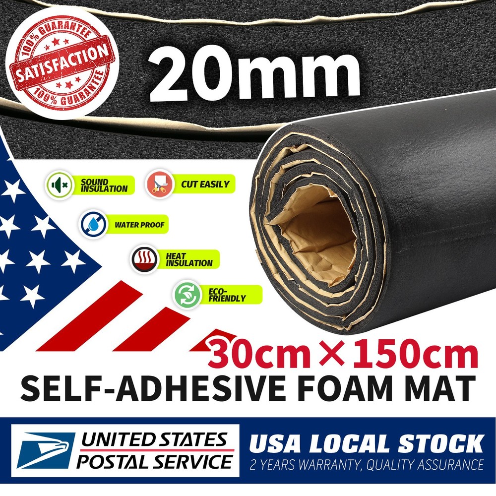 59"x12" Multi-Function Closed Cell EPDM Sponge Foam Rubber Sheet Roll - 20MM