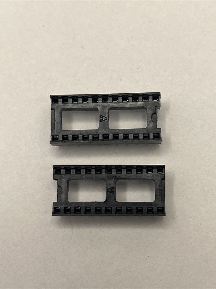 22 Pin IC Socket - ECG435P22 2ea Per Box - NOS
