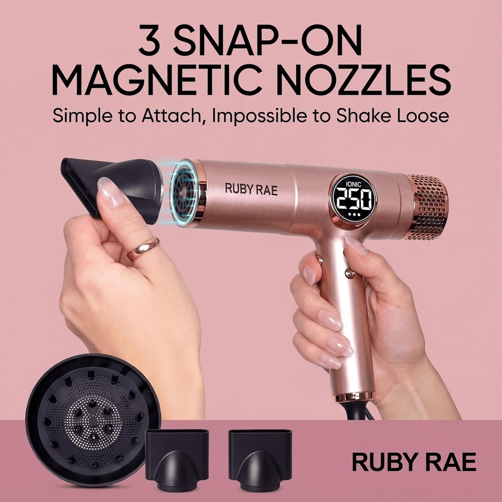 Ruby Rae Ionic Technology 2000 Watt Professional Hair Dryer New In Box