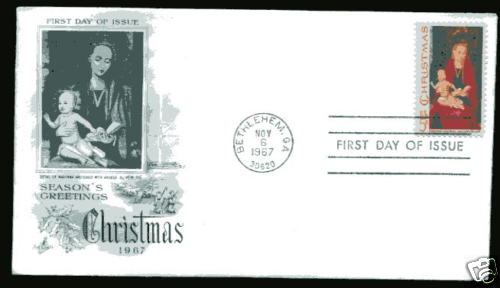 1336 1967 Christmas Artcraft FDC