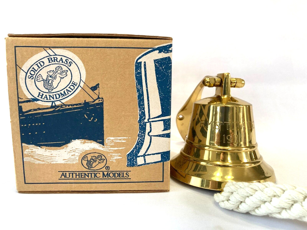 RMS Titanic 1911, Solid Brass Bell from Authentic Models
