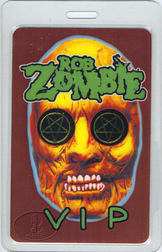 ROB ZOMBIE 2002 Laminated Backstage Pass VIP