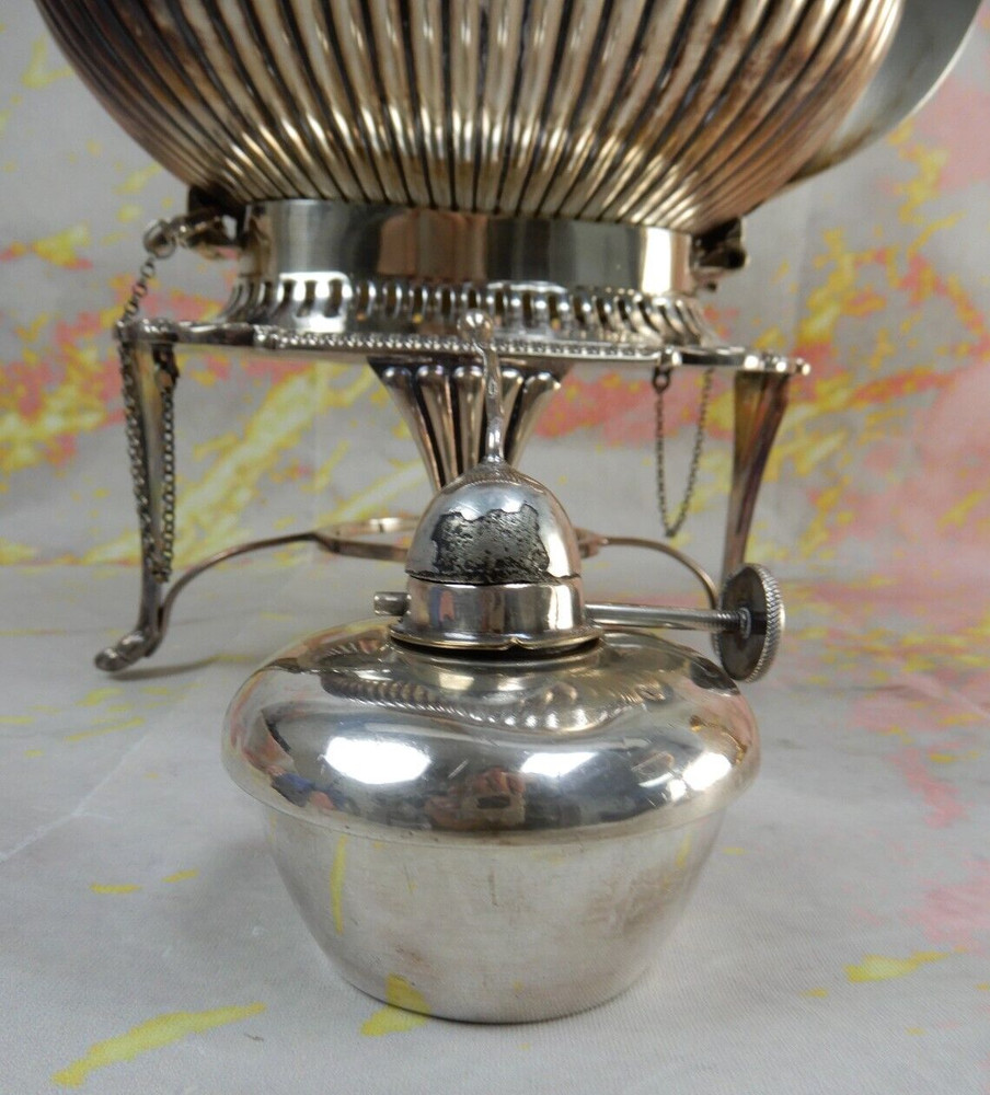 Vintage William Hutton & Sons Ltd Silverplate Sheffield Teapot w/Heating Stand