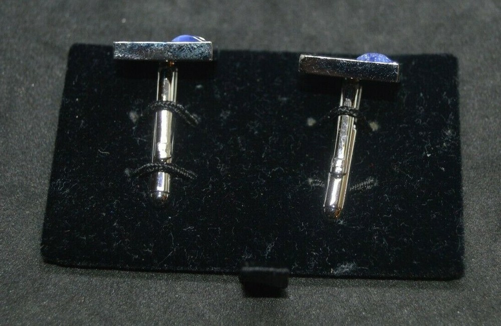 Thomas Nash square blue cufflinks - boxed