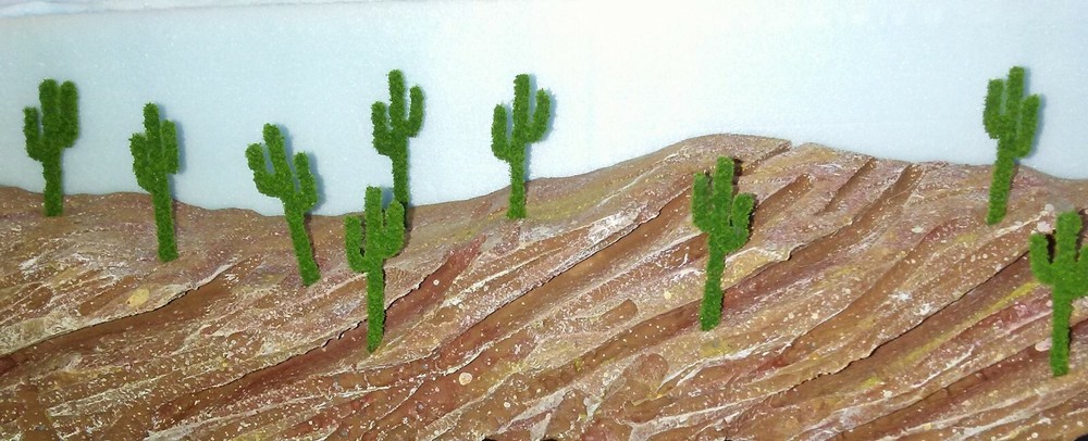 N Scale Cactus, Dozen