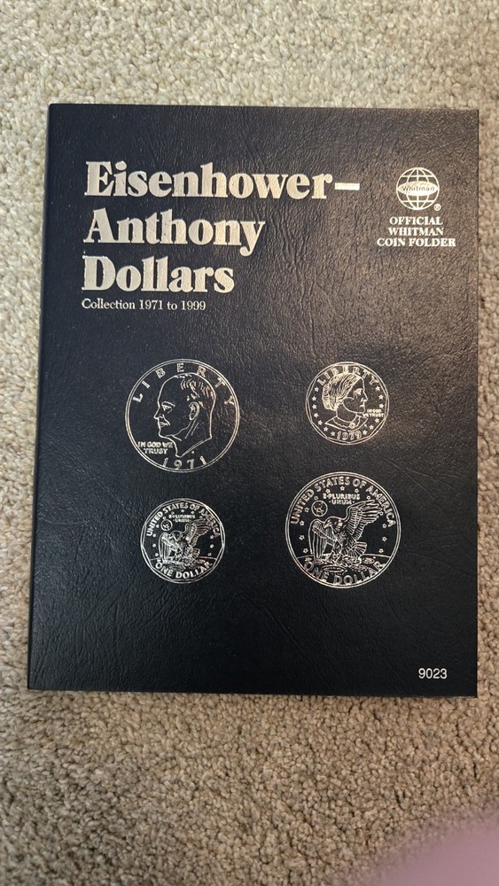 Whitman Coin Folder #9023 Dollars : Eisenhower-Anthony