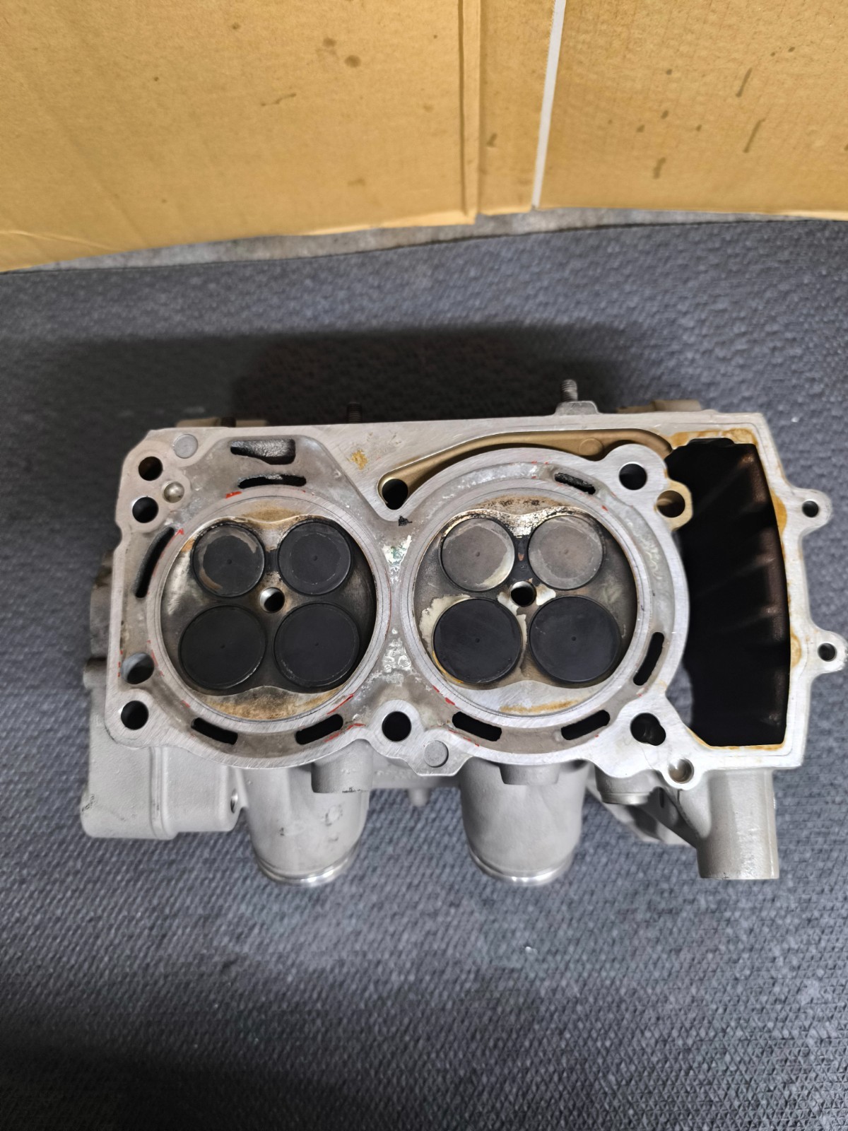 Husqvarna Nuda 900 Cylinder Head Complete BMW Rotax OEM 2 Bent Exhaust Valves