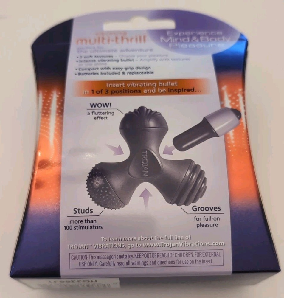 Trojan Vibrations Vibrating Multi-Thrill 3 In 1 Bullet Massager
