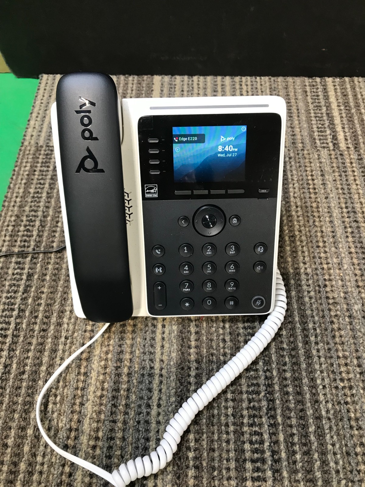 Poly Edge E220 2.5-in Color Display 16-Line Desktop VoIP Phone