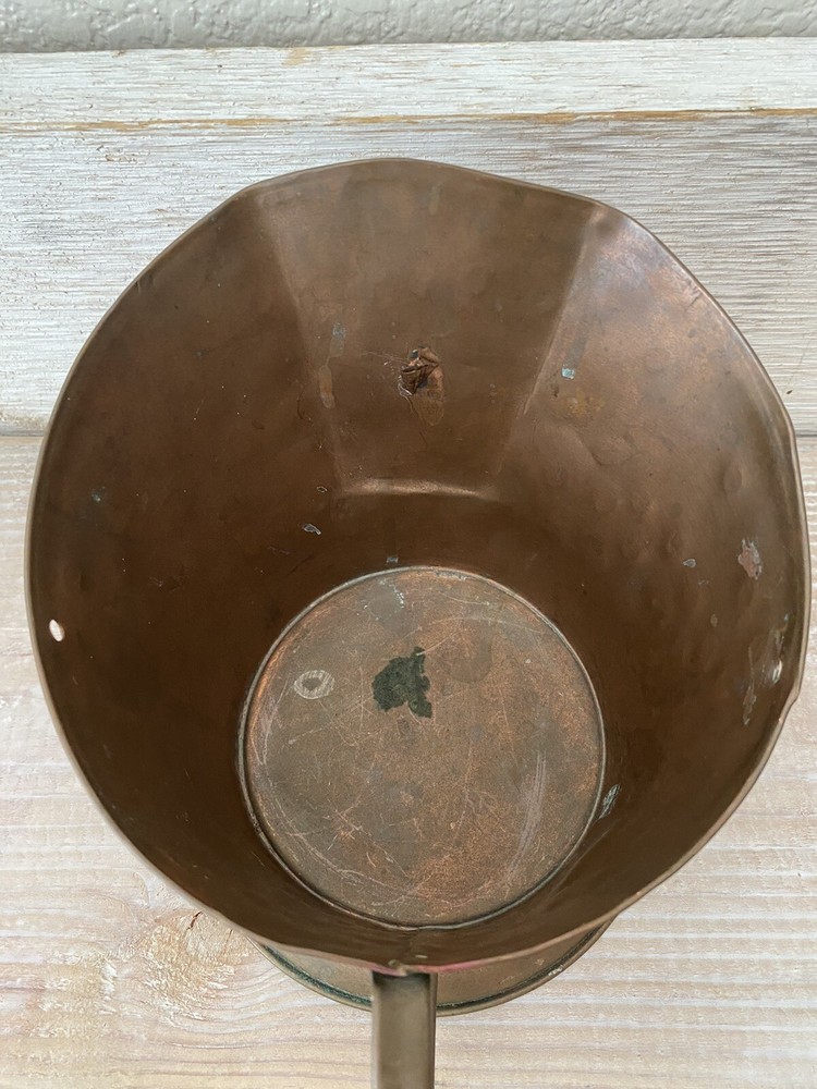 Vintage Rustic Copper Bucket #B12