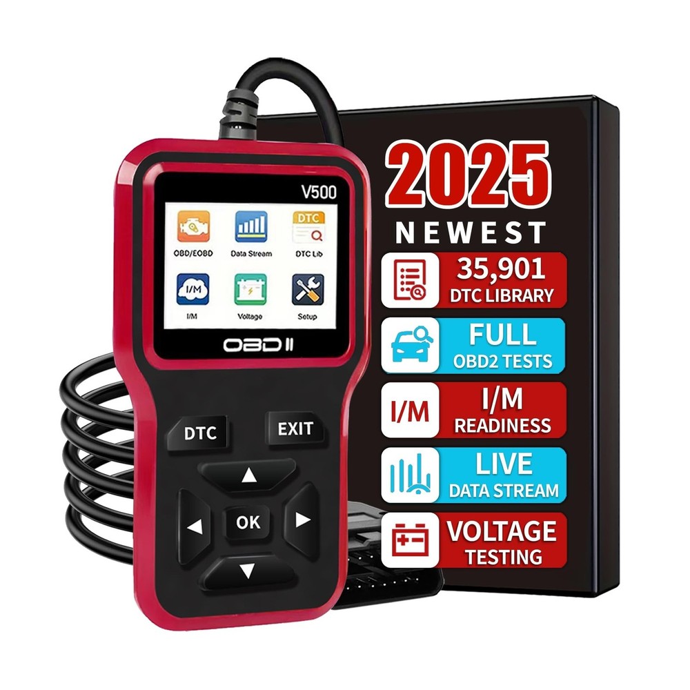 OBD2 Scanner Diagnostic Tool - Check Engine Light Code Scanner Tool with Rese...