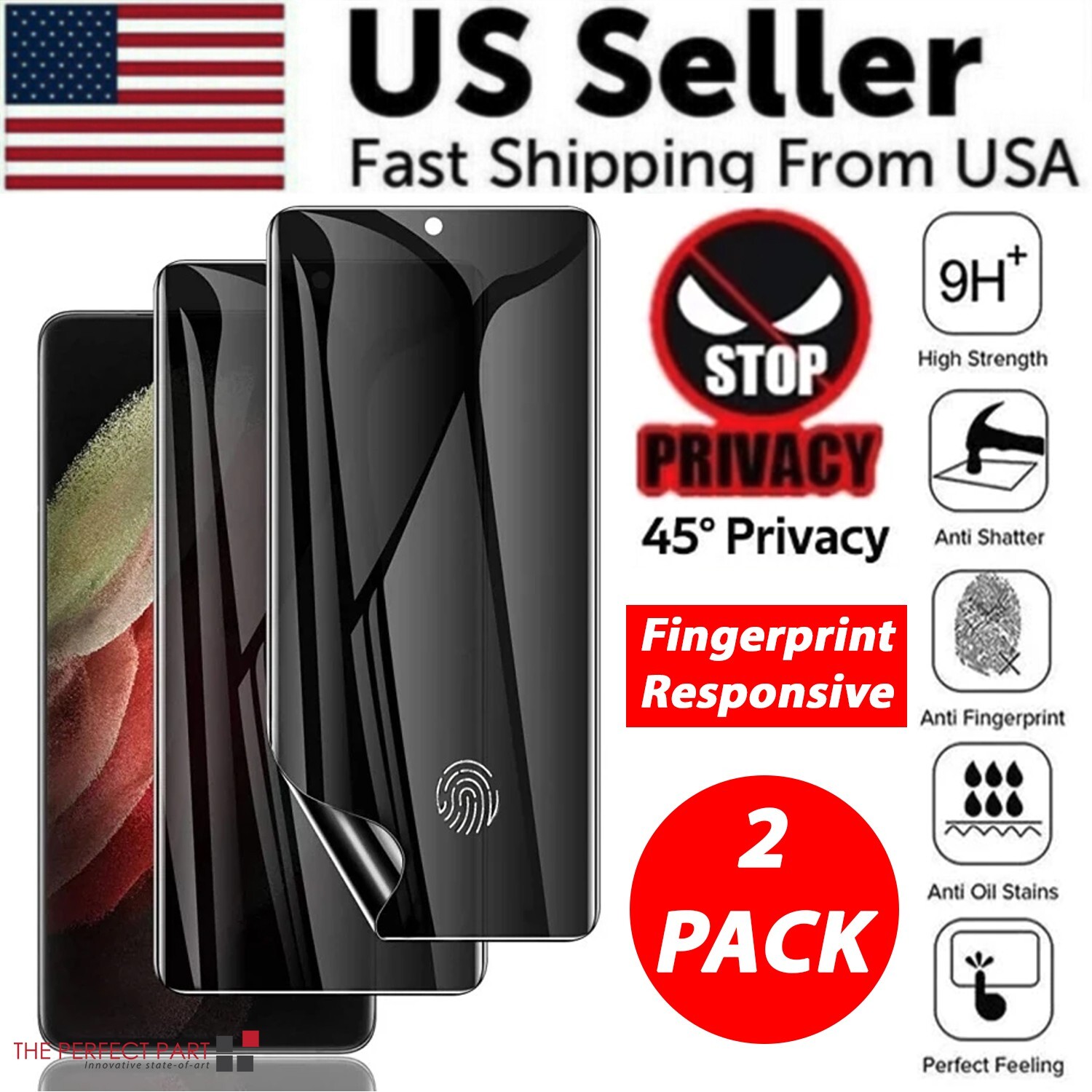Anti-Spy Privacy Hydrogel Screen Protector For Samsung S25 S24 Ultra Plus S23 22