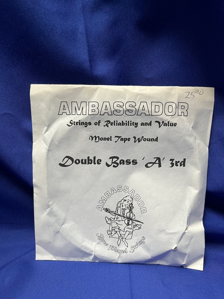 Ambassador Double Bass 'A' 3rd String Monel Tape Wound Individual String