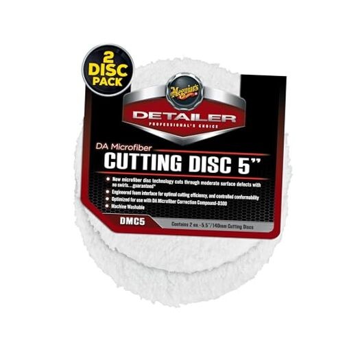 DA 5’’ Microfiber Cutting Disc, Microfiber Pads 5" Cutting Disc - 2 Pack