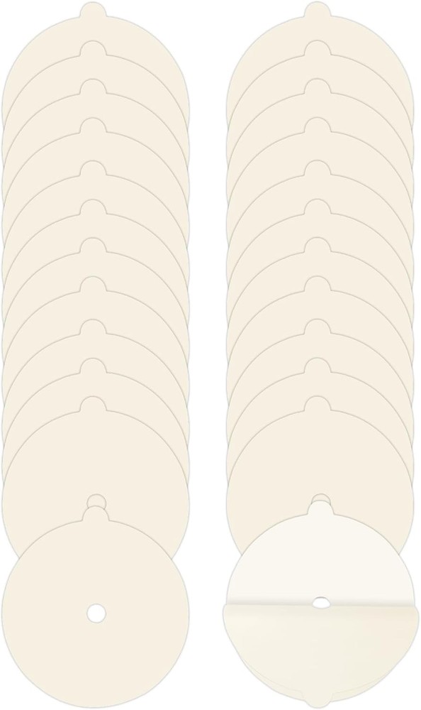 24 Pack Flea Trap Refill Discs 5.4" Replacement Sticky (White)