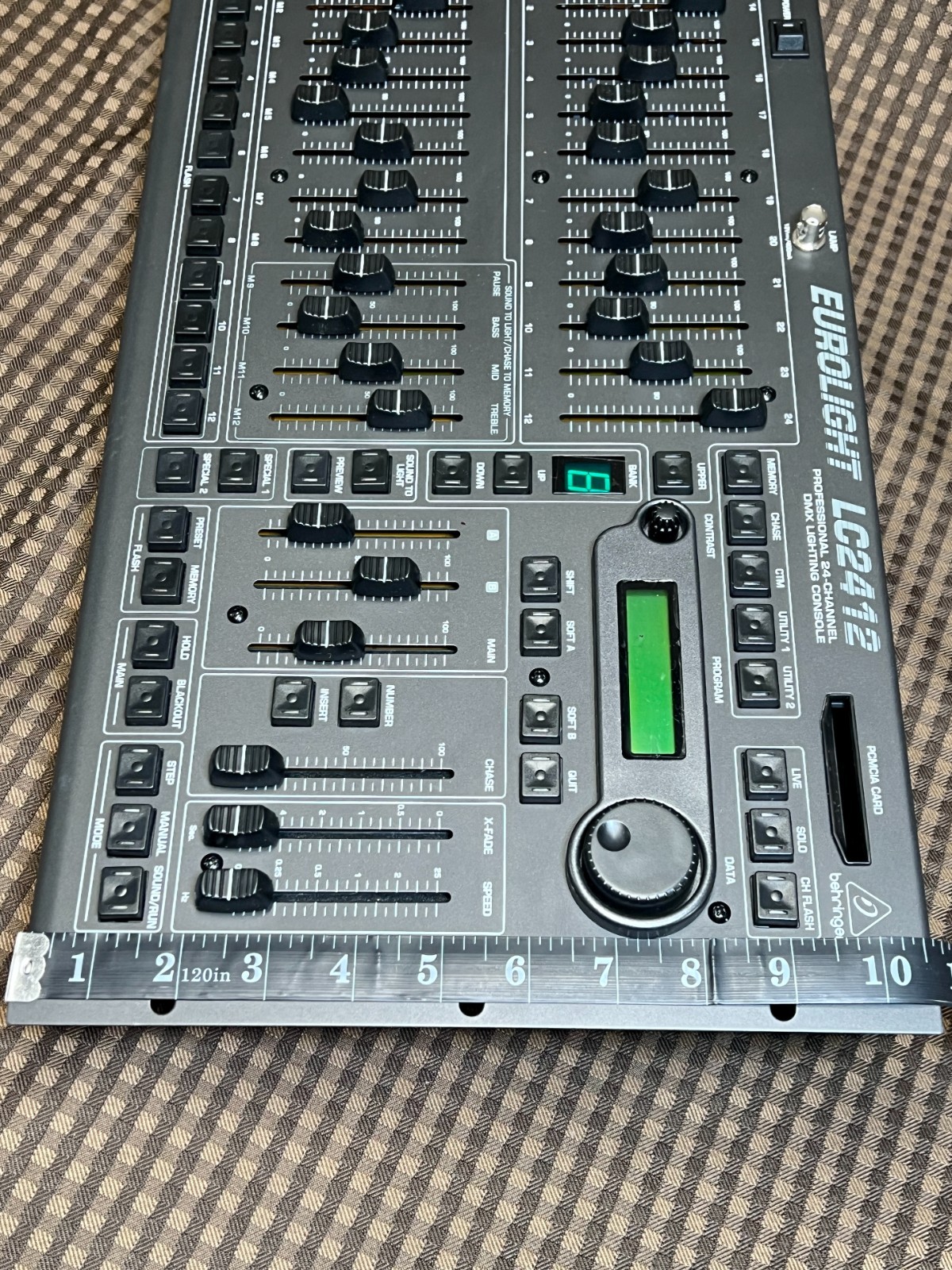 Behringer Eurolight LC2412 Professional 24 Channel DMX Lighting Console + Cables