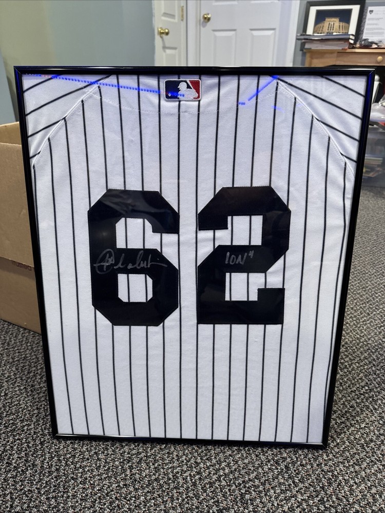 Joba Chamberlain framed signed jersey