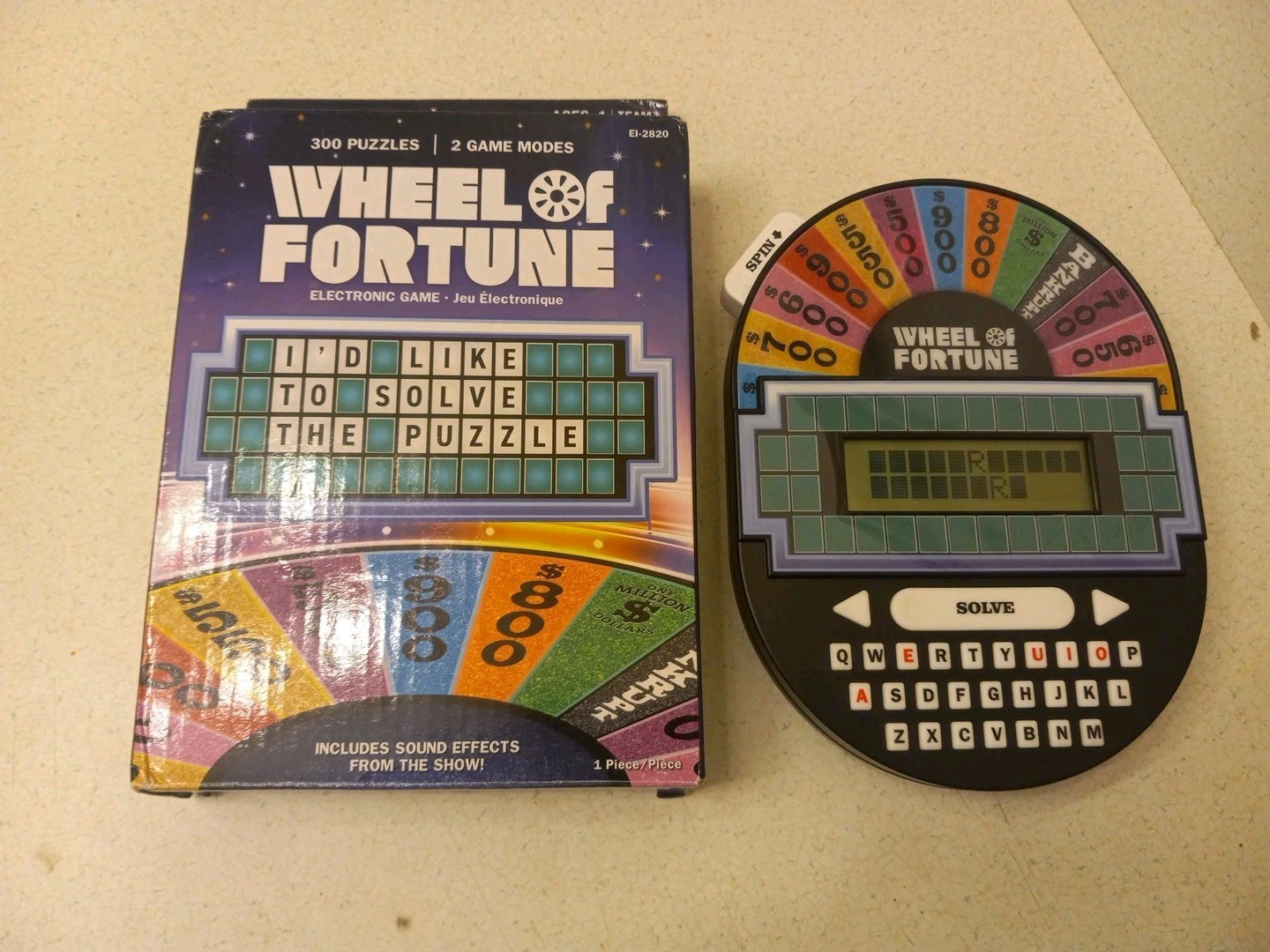 Wheel of Fortune Handheld Electronic Game Great for Travel Classic