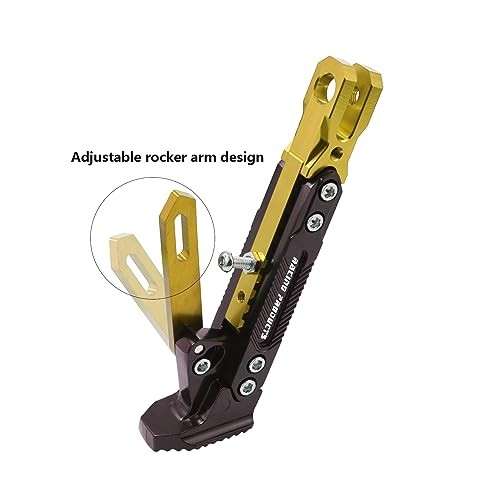 Universal Motorcycle Kickstand Adjustable Foot Side Support Parking Gold