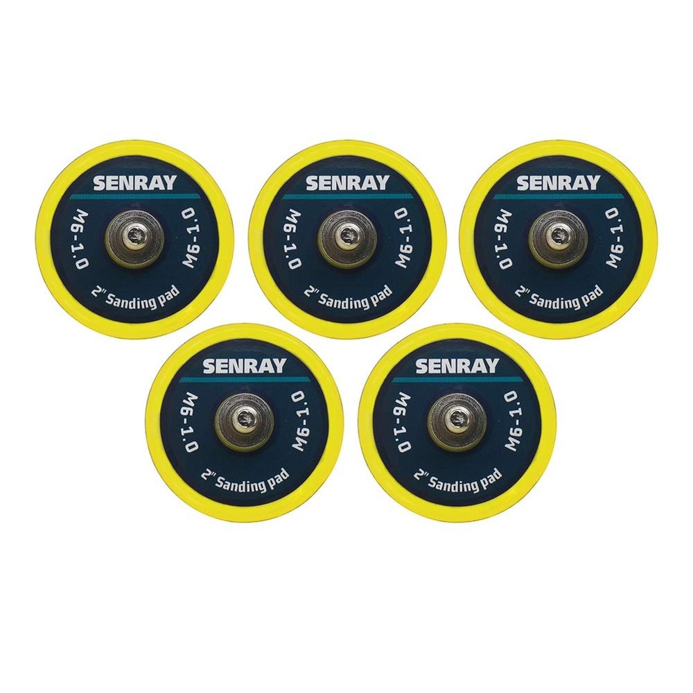 2 Inch DA Polisher & Sander Pad 5PCS - M6 Thread - Hook & Loop Rand... Fast Ship