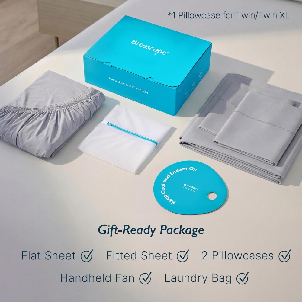 Cooling Sheets Queen Size - BlendTek Dry & Cool Technology Cooling Bed Sheets...