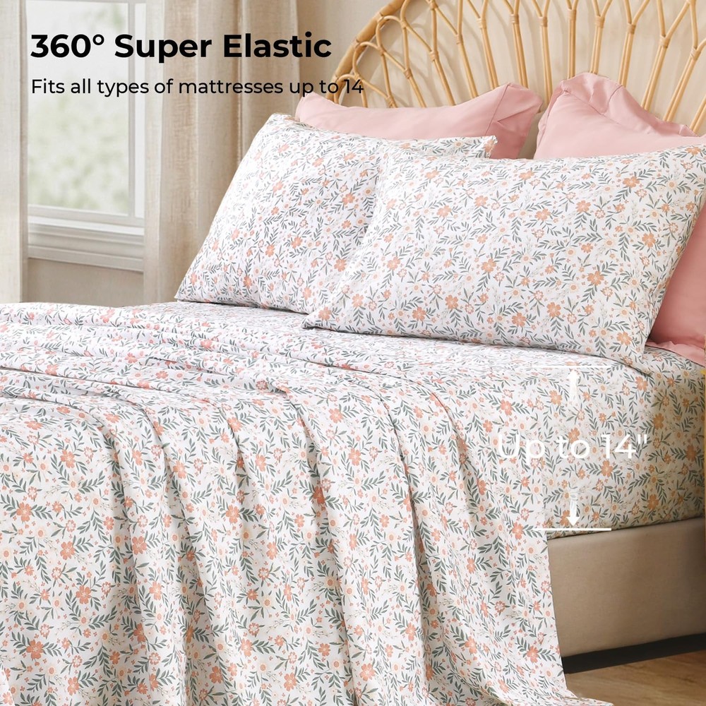 Full Size Comforter Sets - 7 Pieces Ruffle Full(79*90in), Blush