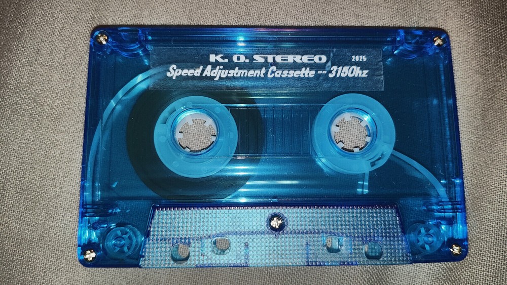 Cassette Deck Speed Calibration Test Tape
