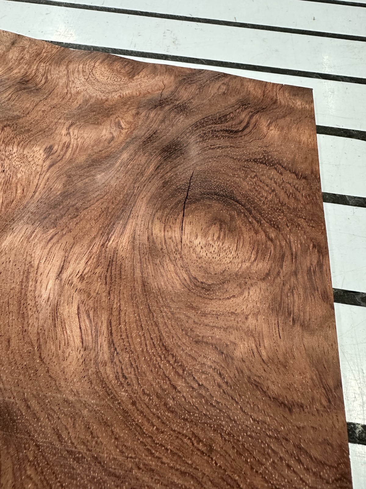 Bubinga Raw Wood Veneer 2 sheets 28'' x 10'' 317B