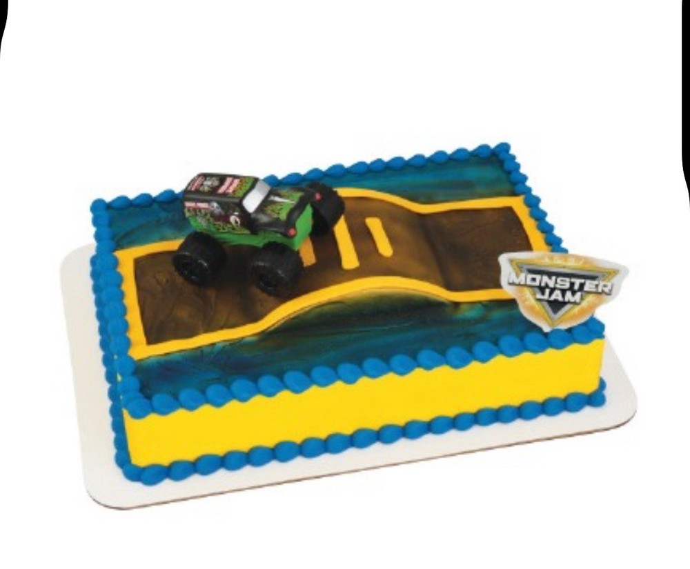 Monster Jam Grave Digger Truck Cake Topper