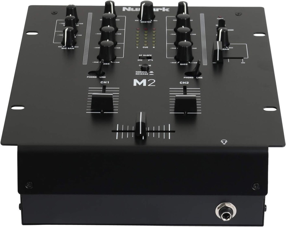 Professional 2-Channel DJ Mixer with Replaceable Crossfader