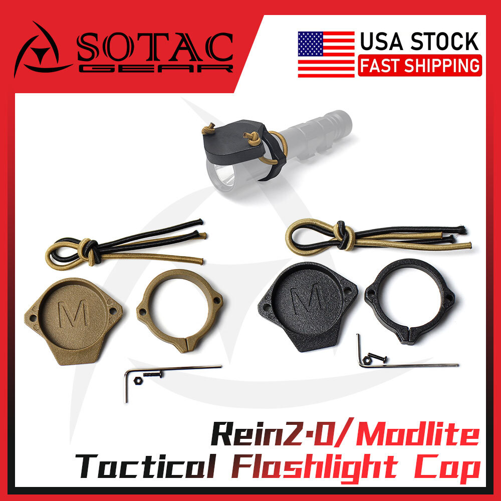 Rein2.0/Modlite Tactical Flashlight Cap Weaponlight Protective Cover SOTAC US
