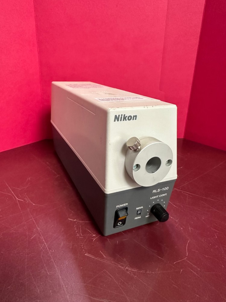 AS IS POWERS ON Nikon RLS-100 Microscope Halogen Light Source