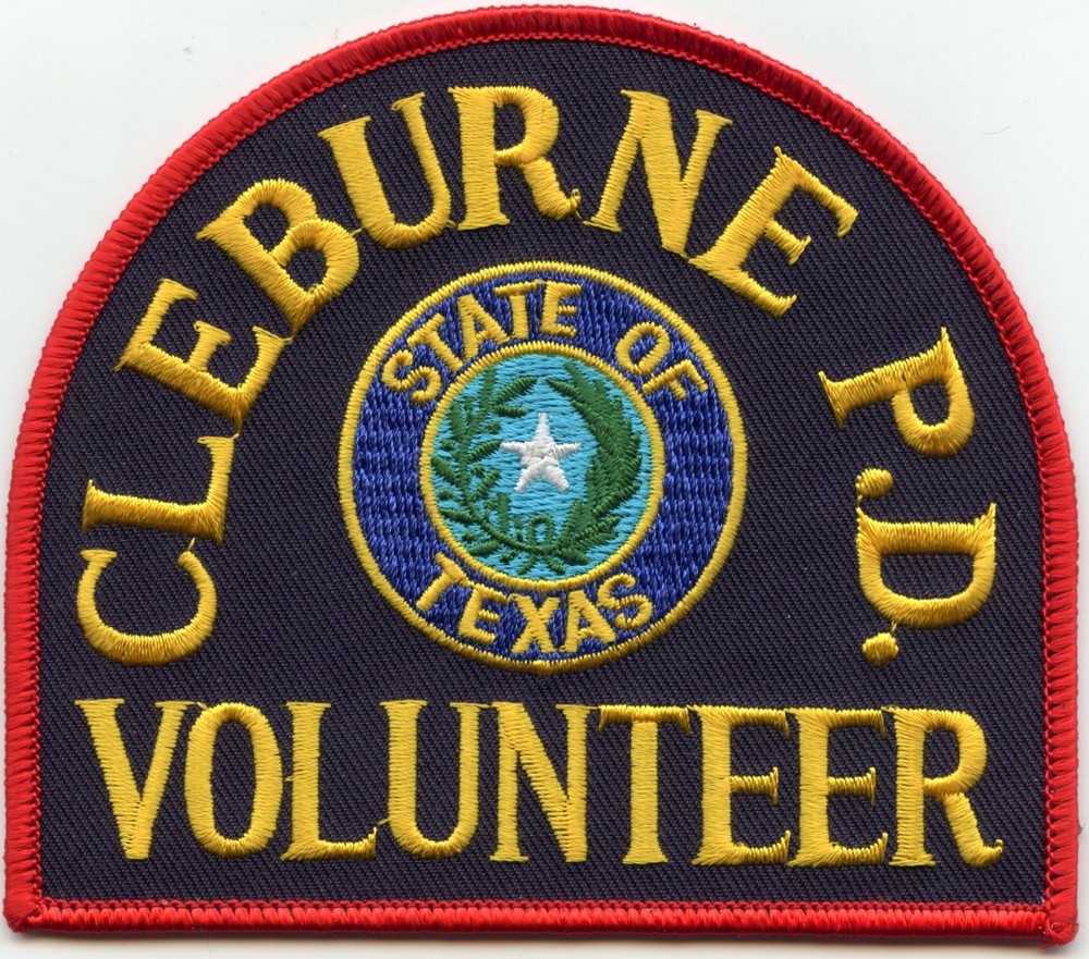 CLEBURNE TEXAS TX VOLUNTEER POLICE PATCH