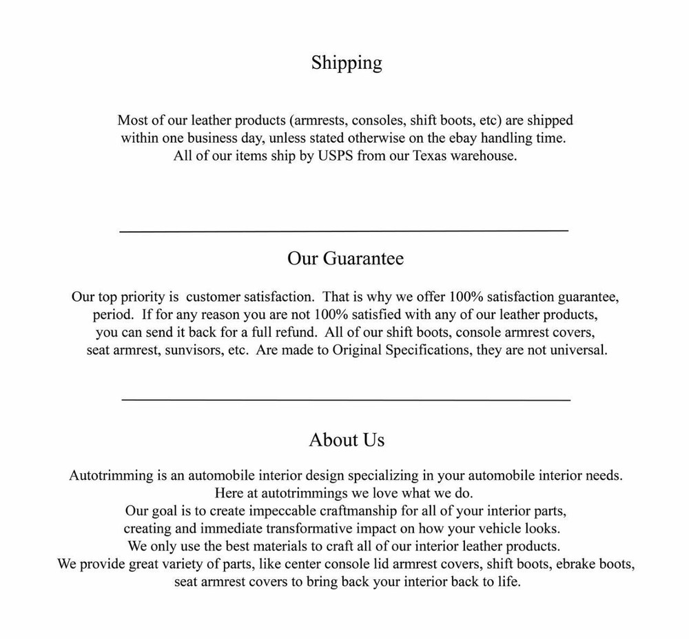 Fits 2011-2019 Ford Explorer Leather Automatic Shift Boot Gray Stitch