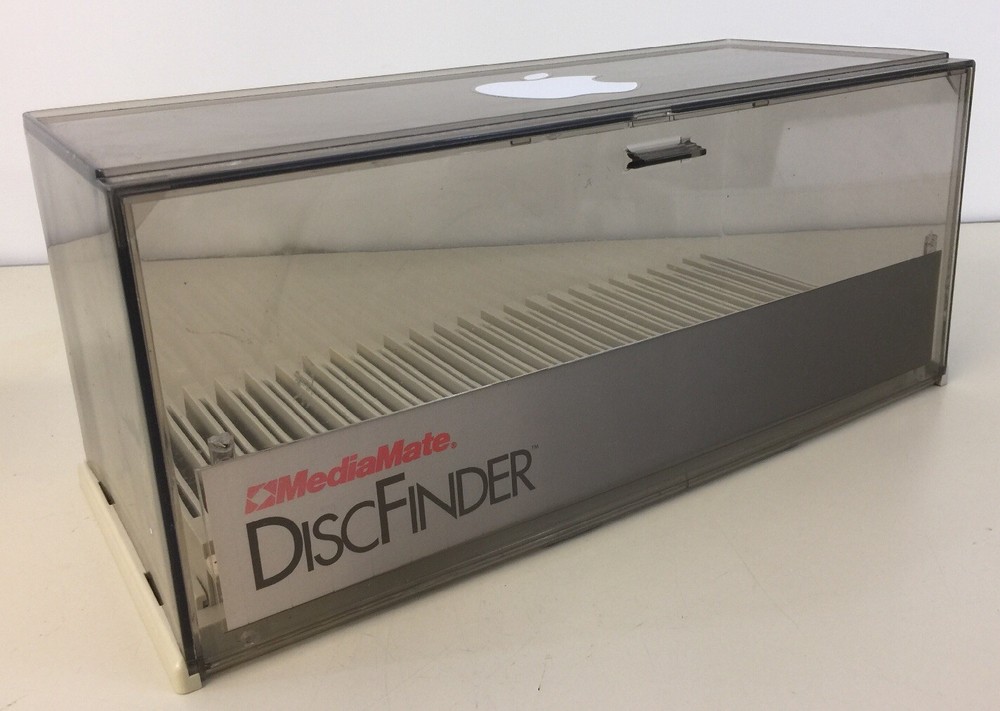 Apple MediaMate DiscFinder 25 CD Floppy Disk File Contaner