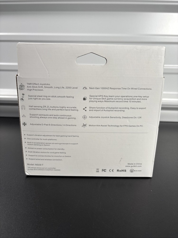 GuliKit KK2T Wireless Bluetooth Game Controller With TMR Joystick For PC Switch