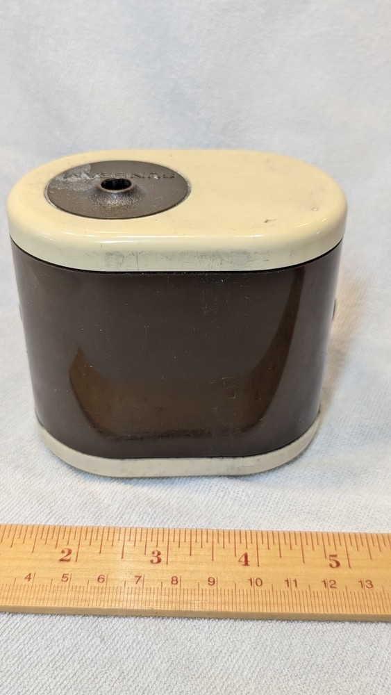 Vintage Sunbeam Mr. Sharpy Pencil Sharpener Battery Powered Tested Works