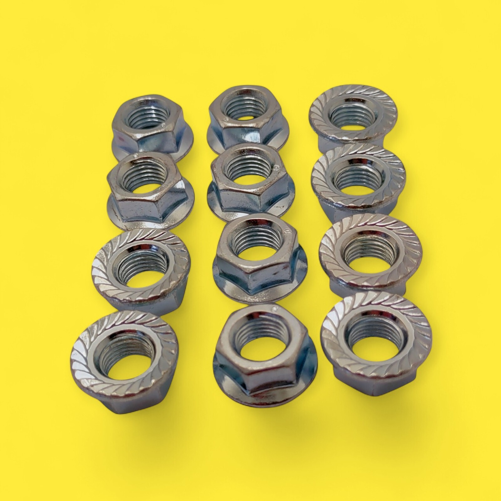 12 Ford Torque Converter Nuts 3/8" x 24 Fine Thread w/ Locking Flange 5R110W