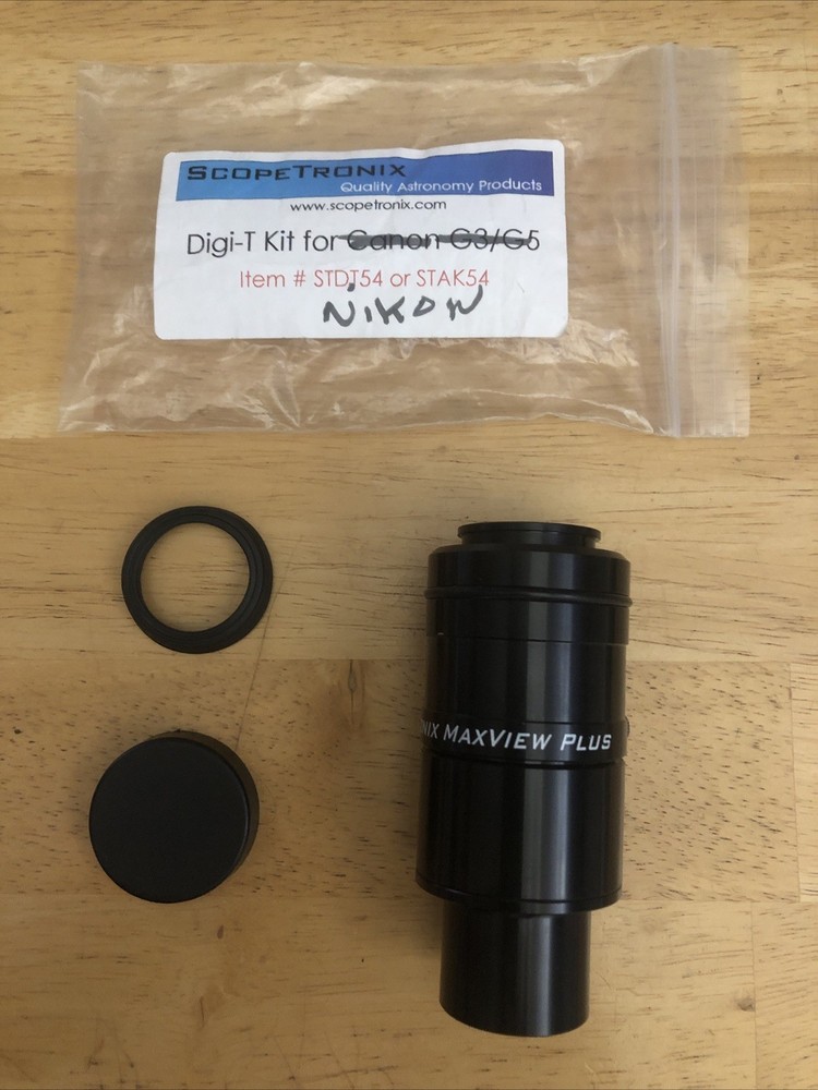 Scopetronix Digi-T Kit Microscope Adapter for Nikon STDT54 / STAK54 Maxview Plus