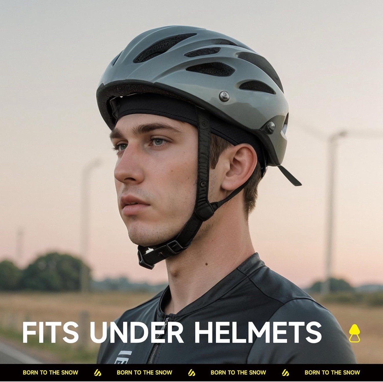 3 Pieces Skull Cap Helmet Liner, Cooling Hat Welding Cycling Beanies Head wra...