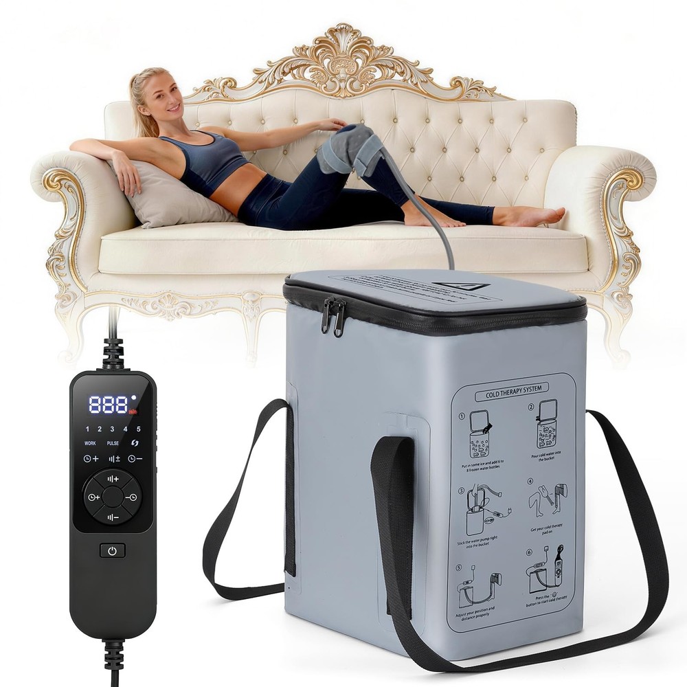 Cold Therapy Machine, Portable Ice Machine for Knee After Surgery，Program