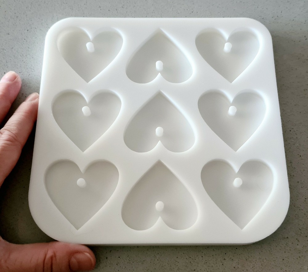 Heart Pendant Silicone Mold AU