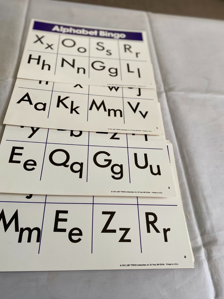 Classroom Alphabet bingo for a classroom